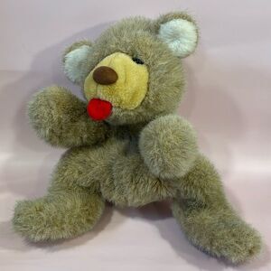 Vintage Senitt Dolls and Puppets LTD Teddy Bear with Tongue Sticking Out 15”